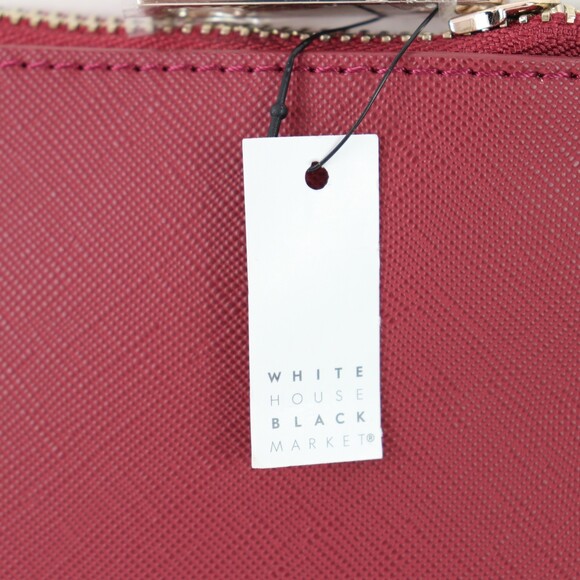 NWT White House Black Market Red floral Wristlet purse bag - Picture 3 of 6